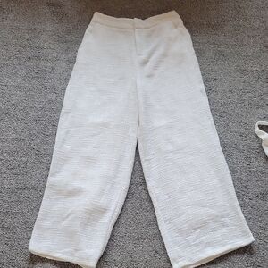 Lulu's Cream Textured Trousers